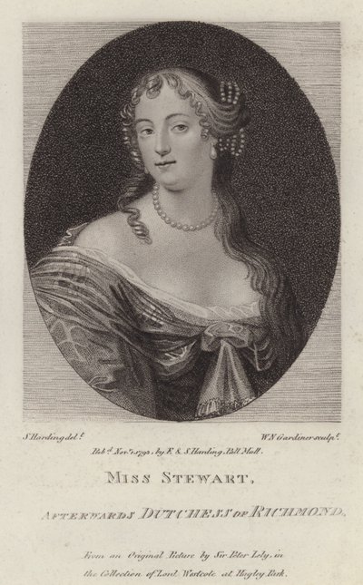 Frances Stewart, Duquesa de Richmond de Peter (after) Lely
