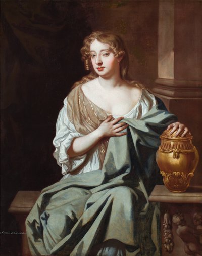 Retrato de Mary Davis, actriz (óleo sobre lienzo) de Peter (after) Lely