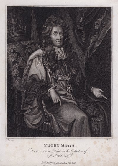 Sir John Moore, político inglés, MP y Alcalde de Londres (grabado) de Peter (after) Lely