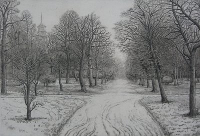Kew Gardens en invierno de Peter A Ford
