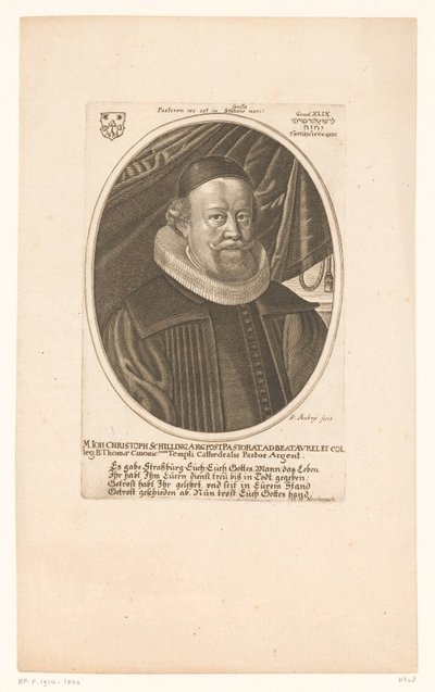 Retrato de Johann Christoph Schilling de Peter Aubry (II)