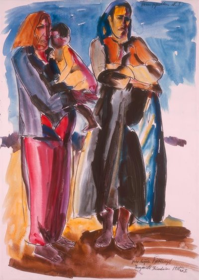 Figuras femeninas de Peter August Böckstiegel