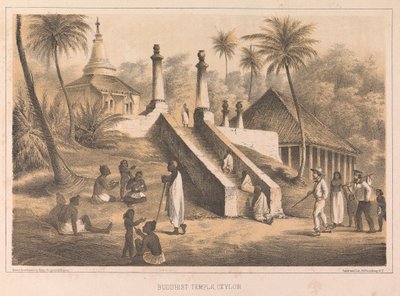Templo budista, Ceilán de Peter Bernhard Wilhelm Heine
