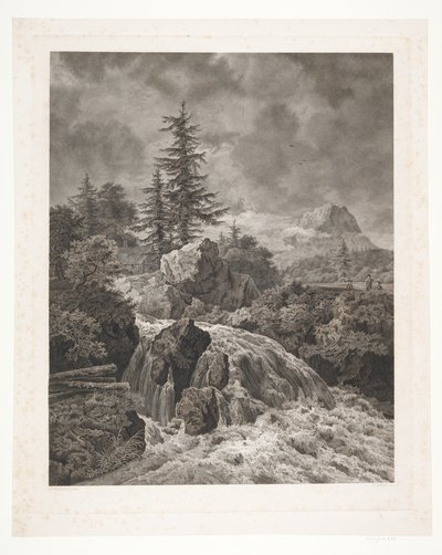 Paisaje con cascada de Peter Christian Schøler