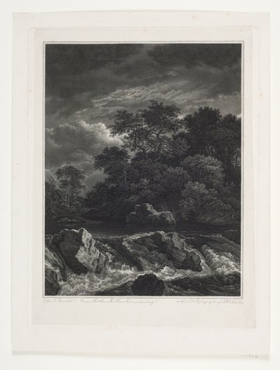 Paisaje con cascada de Peter Christian Schøler