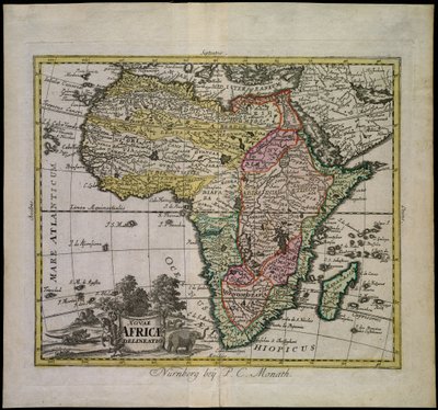 Nouae Africae delineatio de Peter Conrad Monath