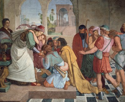 José se revela a sus hermanos, 1817 de Peter Cornelius von