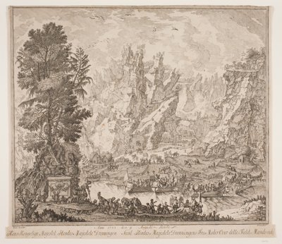 Anno 1733 el 9 de agosto Su Majestad Real Su Majestad la Reina y Su Majestad la Madre de la Reina cruzaron este campo Mandsseidet de Peter Cramer