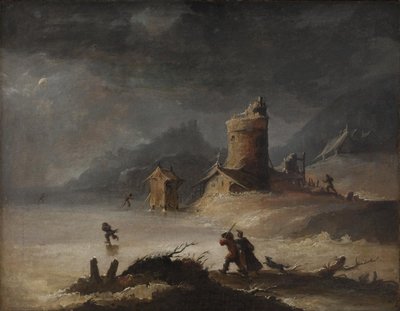 Paisaje con patinadores de Peter Cramer