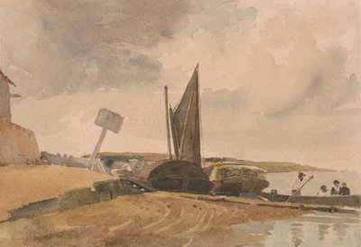 Marea baja, embarcadero de Peter DeWint