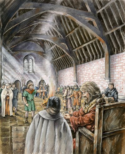 Nuevo Salón del Rey Juan, Old Sarum, principios del siglo XIII de Peter Dunn