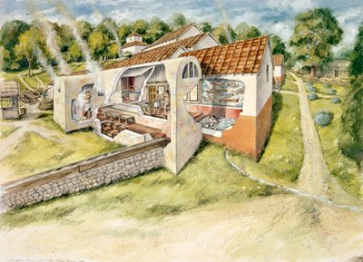 Villa romana de Lullingstone de Peter Dunn