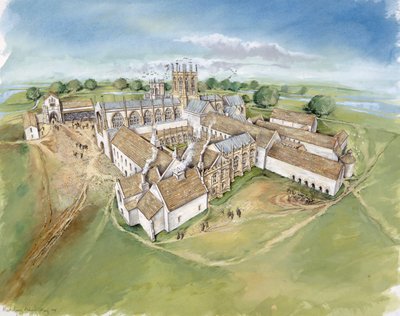 Abadía de Muchelney, siglo XVI, c. 1990-2010 de Peter Dunn