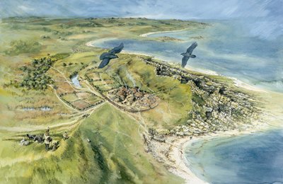 Nornour, Isla de Scilly, 500 a.C., c. 1990-2010 de Peter Dunn