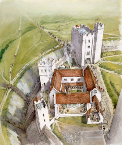 Old Sarum, 1140, c. 1990-2010 de Peter Dunn