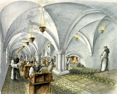 Abadía de Rievaulx, siglo XIII de Peter Dunn