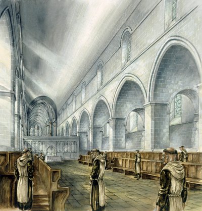 Abadía de Rievaulx, siglo XIII, c1990-2010 de Peter Dunn