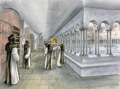 Abadía de Rievaulx, siglo XIII, c. 1990-2010 de Peter Dunn