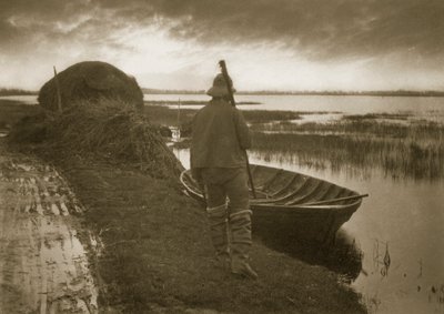 Hombre del pantano en camino a cortar Schoof-stuff, c.1886 de Peter Emerson und Thomas Goodall