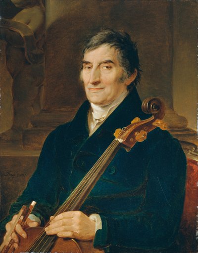 El violonchelista Franz Wödl de Peter Fendi