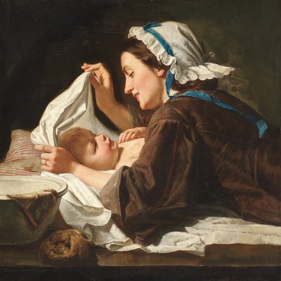 Madre e hijo, 1833 de Peter Fendi