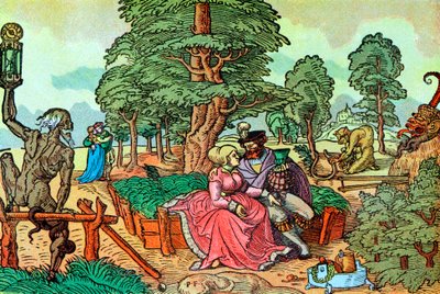 Los peligros de la lujuria y el amor ilícito de Peter Flötner