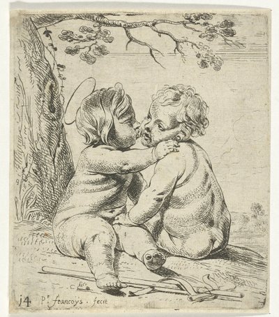 Cristo y Juan el Bautista de niños de Peter Franchoys