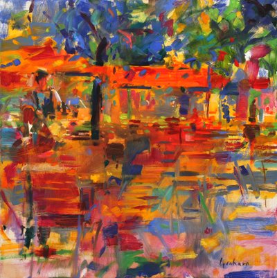 Hojas caídas, París de Peter Graham (Contemporary)