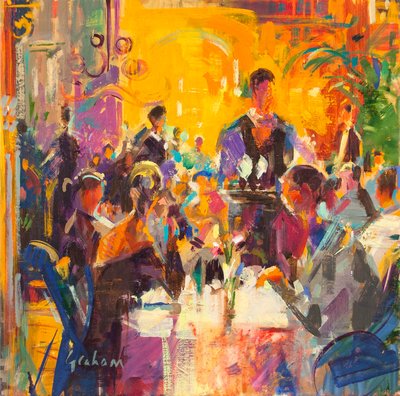 Almuerzo en Fortnum and Mason de Peter Graham (Contemporary)