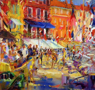 Paseo marítimo, Saint-Tropez de Peter Graham (Contemporary)