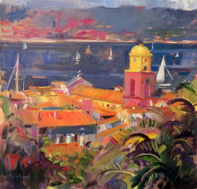 Navegación en St Tropez, 2002 de Peter Graham (Contemporary)