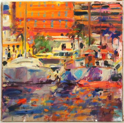 La Riviera en Menton de Peter Graham (Contemporary)