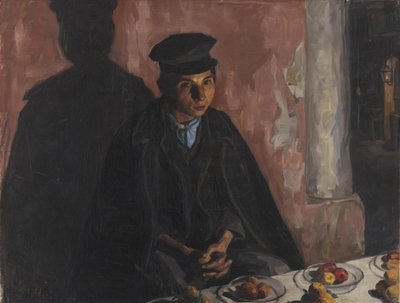 Un niño vendiendo frutas. Nápoles de Peter Hansen