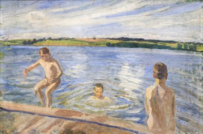 Niños bañándose de Peter Hansen