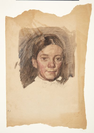 Retrato de la esposa del artista Elise de Peter Hansen