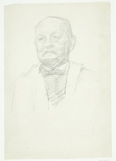 Retrato del pintor Kristian Zahrtman. Busto de Peter Hansen