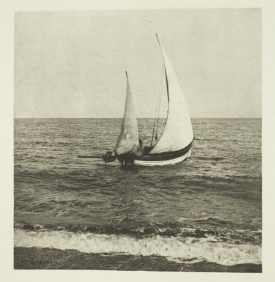 Un pescador de camarones de Suffolk "Saliendo" de Peter Henry Emerson
