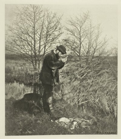 En la esquina del refugio (Norfolk) de Peter Henry Emerson