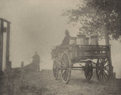 En el ferry–Una mañana brumosa de Peter Henry Emerson