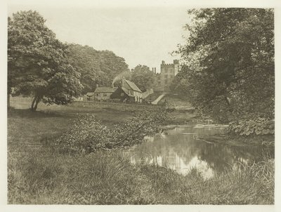 Haddon Hall y Homestead, desde el río de Peter Henry Emerson