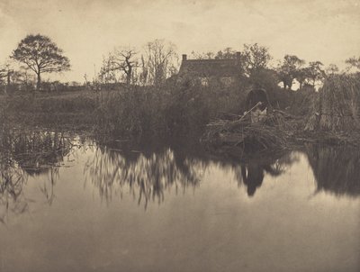 Impulsando una barca con pértiga en el Gladdon de Peter Henry Emerson