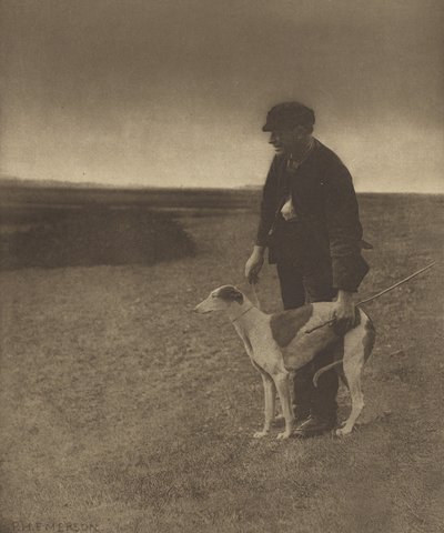El cazador furtivo - Una liebre a la vista. [Suffolk.] de Peter Henry Emerson