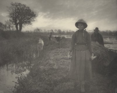 Remando el heno del pantano de Peter Henry Emerson and T.F. Goodall