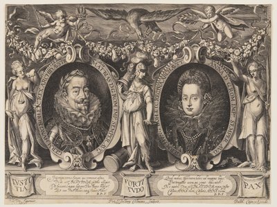 El emperador Matías y la emperatriz Ana de Peter Isselburg