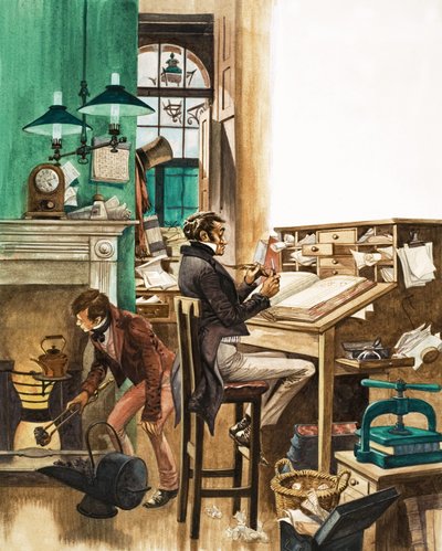 Una oficina victoriana ocupada de Peter Jackson