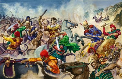 Alejandro Magno en la Batalla de Issos de Peter Jackson