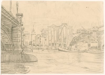 Almacenes quemados junto al Puente de Blackfriars, 1941 de Peter Jackson
