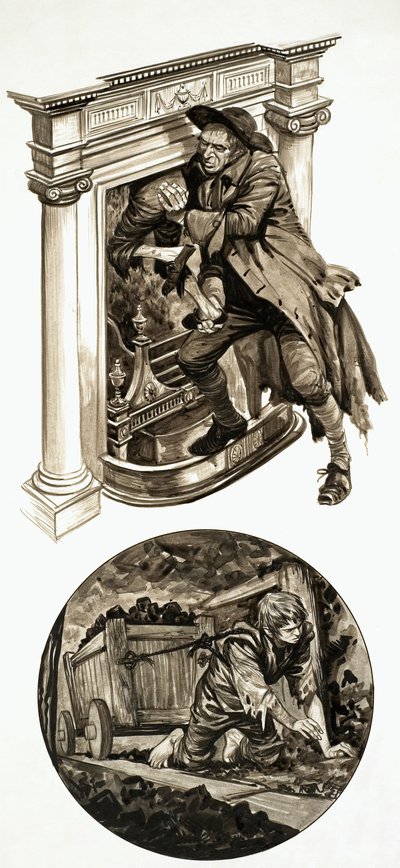 Deshollinador y niño minero de Peter Jackson