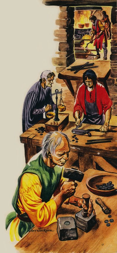 Fabricantes de monedas en la época del Rey Eduardo I de Peter Jackson