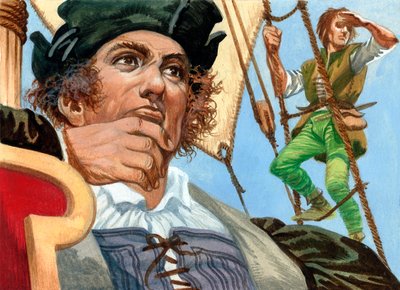 Cristóbal Colón viendo el Nuevo Mundo de Peter Jackson